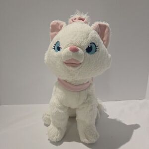 Aristocats Marie Plush White Cat Disney Store Authentic Toy Stuffed Animal 12"